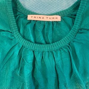 Trina Turk Emerald long sleeve Shirt